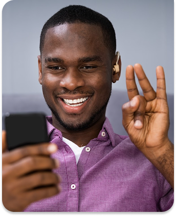 man using mobile