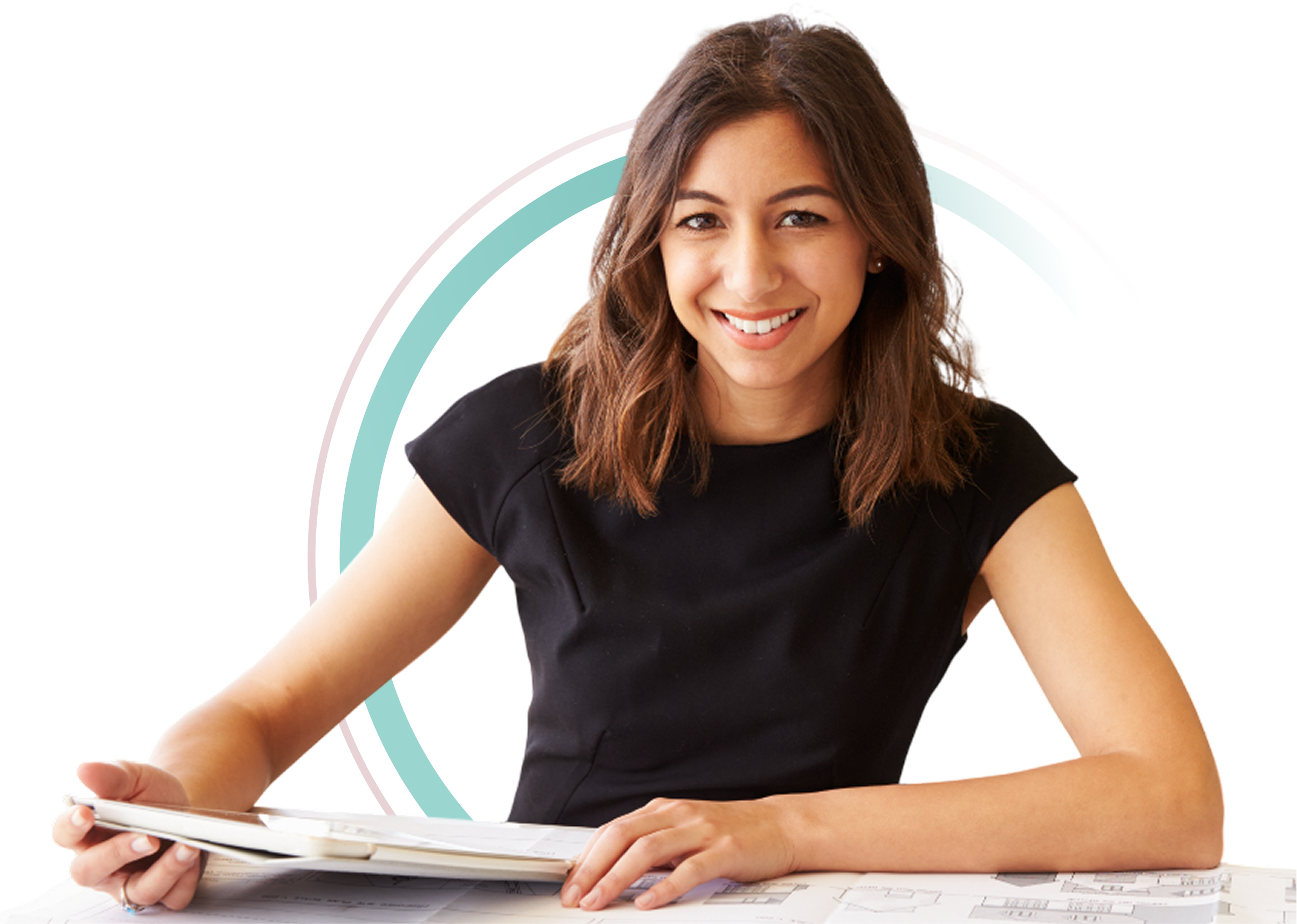 Professional holding a tablet icon